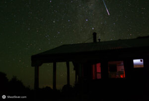 Sternenfotografie Hütte in Neuseeland